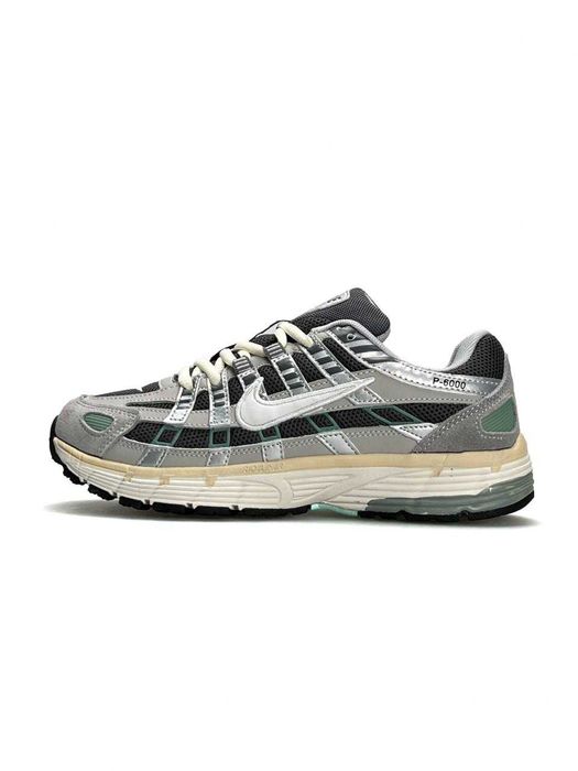 Кросівки Nike P-6000 WMNS Grey Black Green premium i89