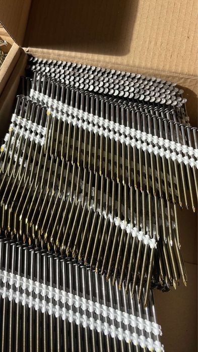 Цвяхи для нейлер, пневмопістолет в бобінах.15°,16°,21°,30°