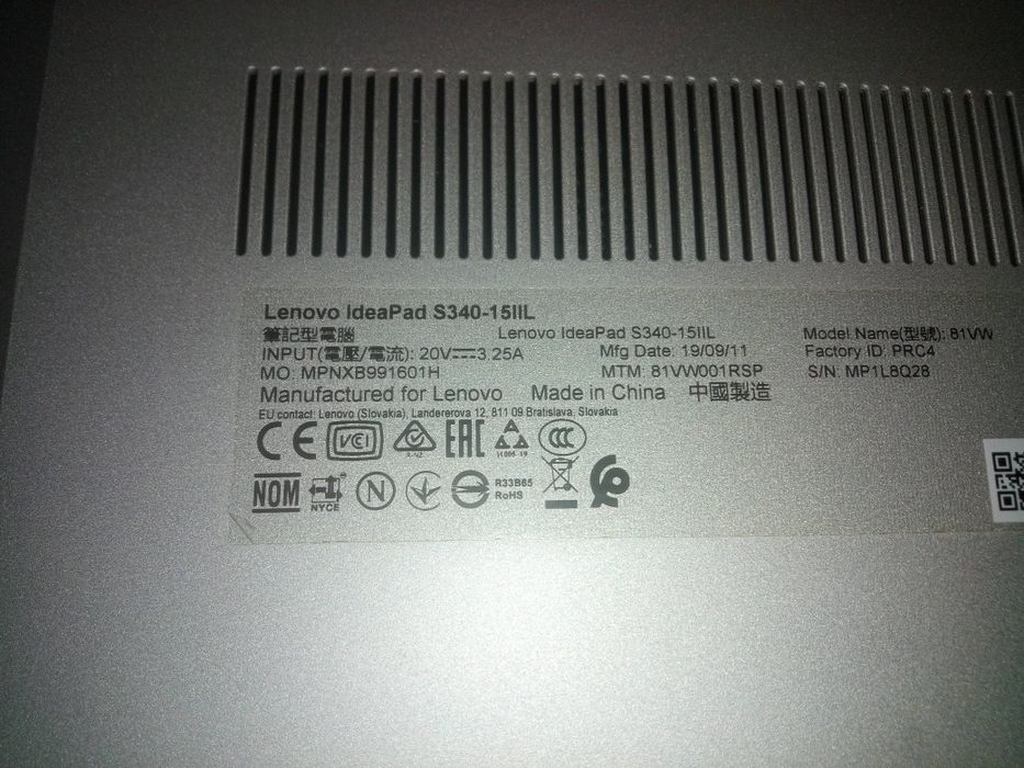 Lenovo Ideapad S340 15IIL