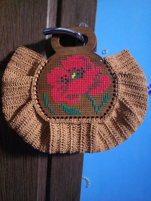 Вязаная сумка ручная работа