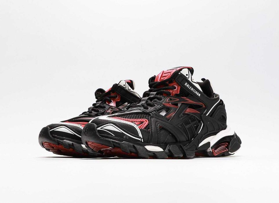 Женские кроссовки Balenciaga Track 2 Black Red. 36-40