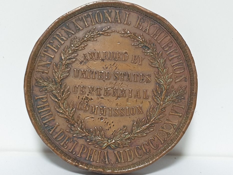 Rara medalha americana "International Exibition Philadelphia 1876"