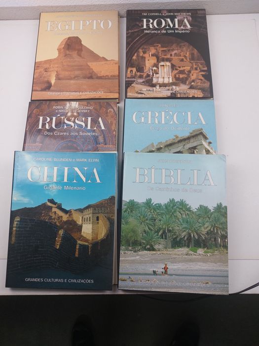 Coleção 6 livros gtandes culturas e civilizações