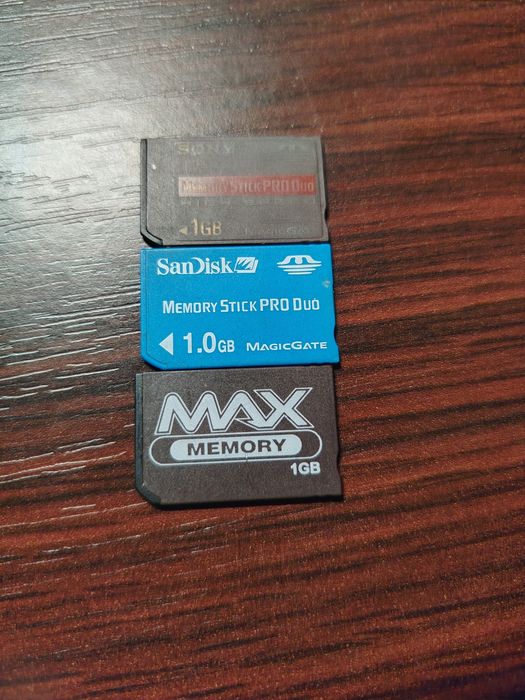 Karty pamięci 1gb memory stick pro duo