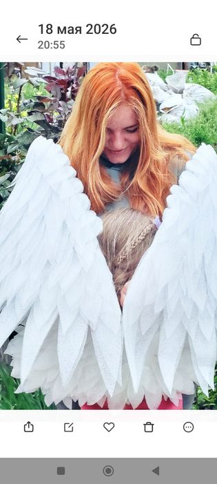 Крылья ангела для фотосессии напрокат