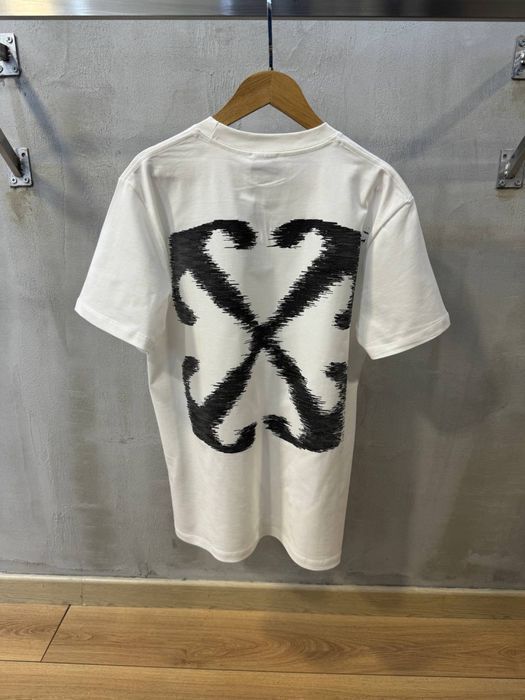 OFF-white футболка мужская оверсайз белая оригинал унисекс