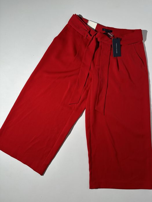 Красные Брюки кюлоты Tommy Hilfiger