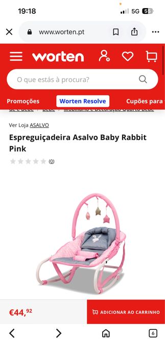 Espreguiçideira  bebe