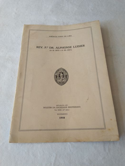 Rev. Pe. Dr. Alphonse Luisier de Américo Pires de Lima