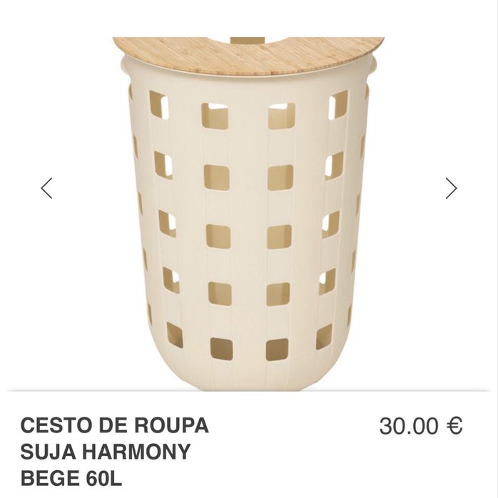 Cesto roupa novo 2 unidades