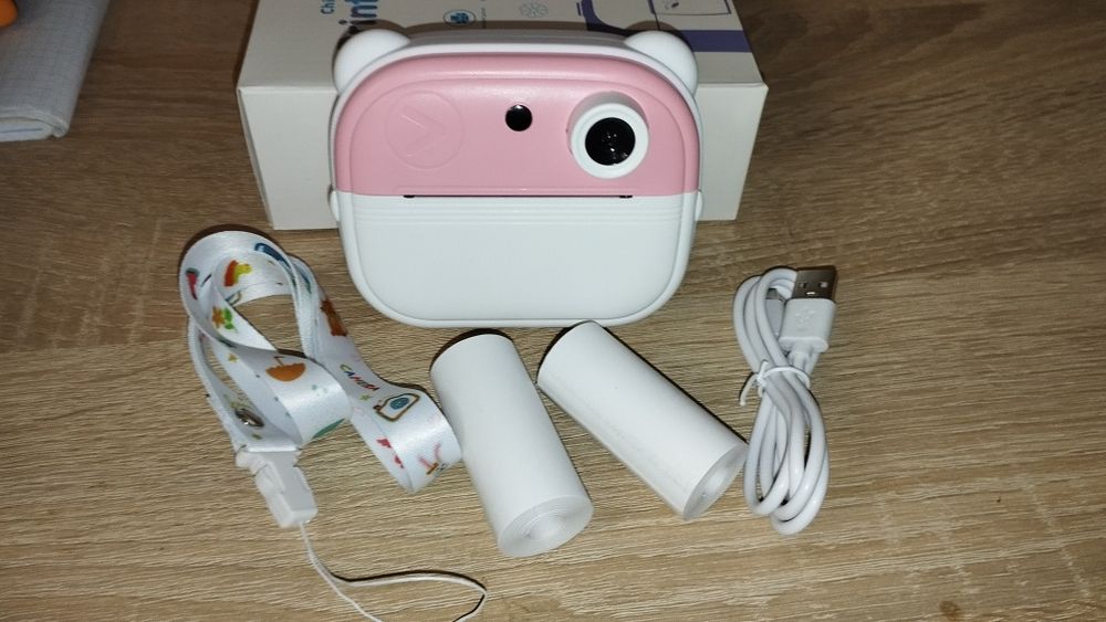 Дитячий фотоапарат з екраном та функцією моментального друку фото