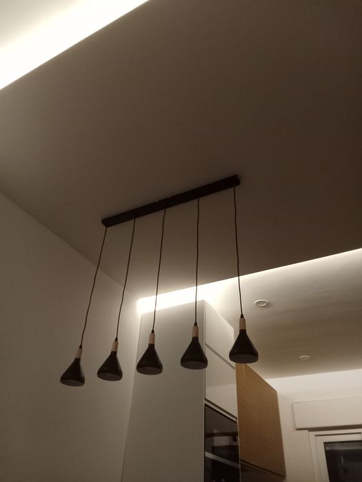 Candeeiro suspenso 5 leds