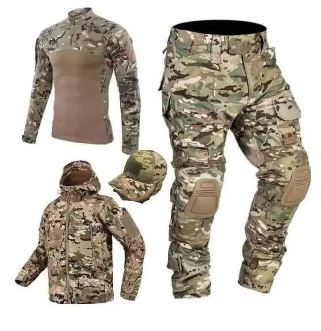 Форма мультикам 4 в 1 куртка софт-шев, убакс, штани, кепка