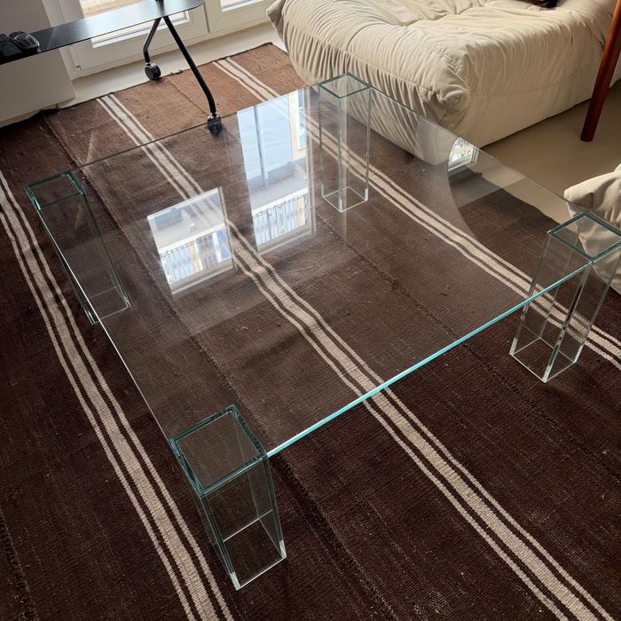 Mesa de Centro Kave Home - Vidro Temperado 85x85