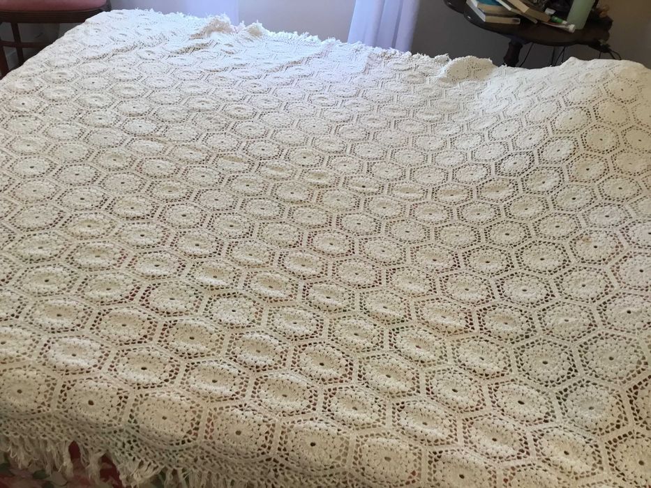 colchas em linha - Crochet