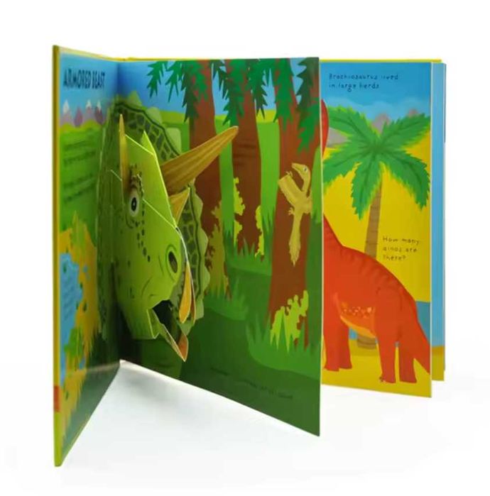 Інтерактивна 3D Pop-UP книга "Dinosaurs"