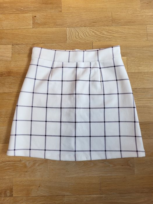 zamszowa spódnica w kratę Reserved