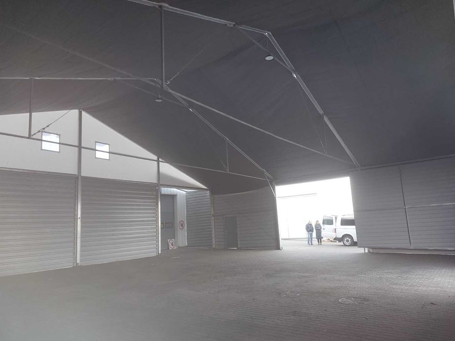 Wiata Hala namiotowa 20x15x4 boki blacha