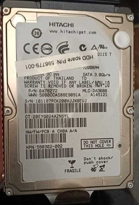 Disco HDD 2.5' - Hitachi 250 GB