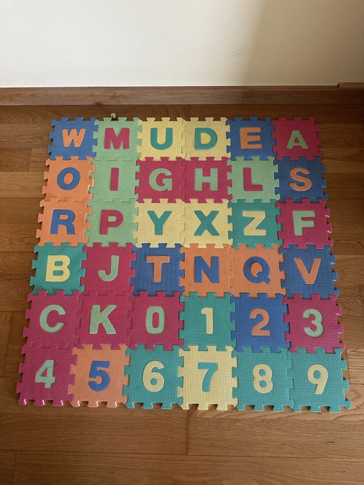 Tapete puzzle de esponja