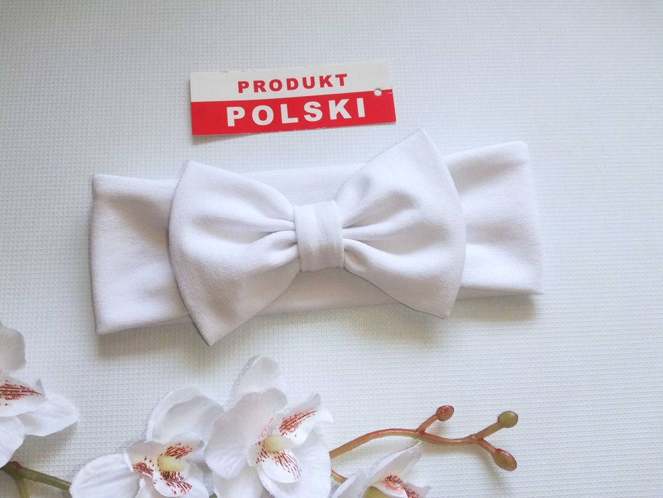 Opaski na głowę  - 2szt. -- Turbanowa i z kokardką -- hand made --