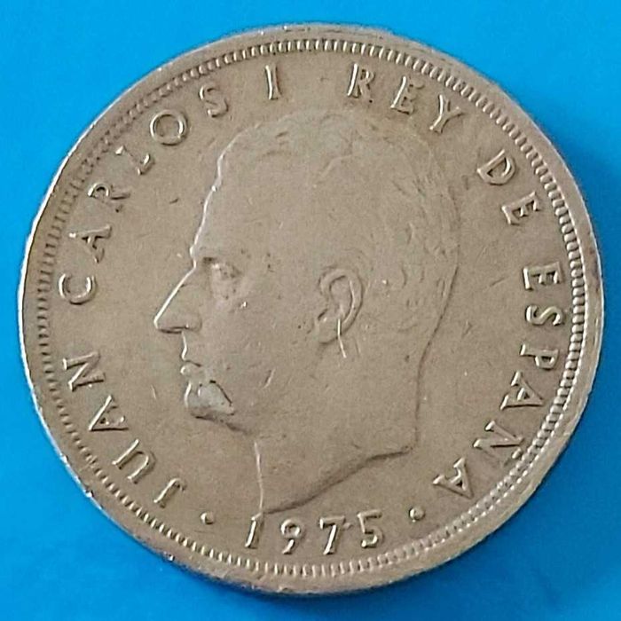5 Pesetas de 1975 com *76* na estrela