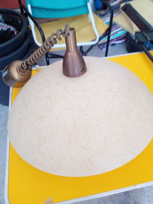 Candeeiro de teto em vidro