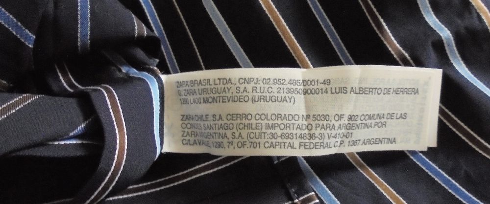 Koszula męska marki Zara XL granat paski