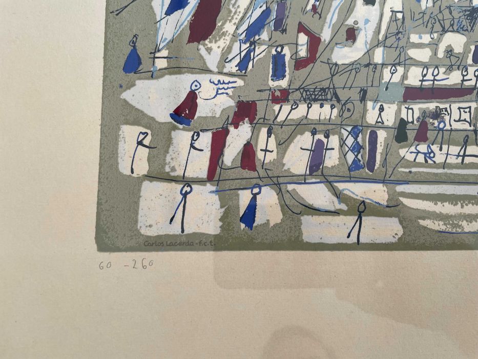Vieira da Silva - Serigrafia numerada e assinada pela artista