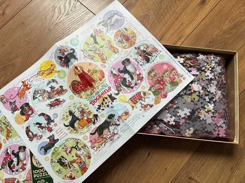 Cobble Hill puzzle 1000 Co myśli pies