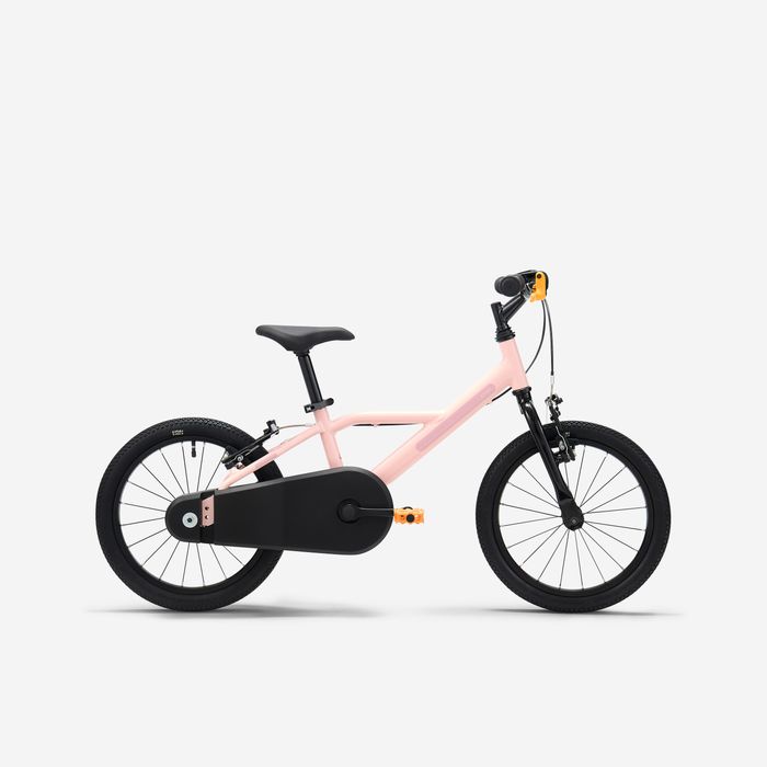 Bicicleta de Criança 16 polegadas 4-6 anos, DISCOVER 500 Rosa