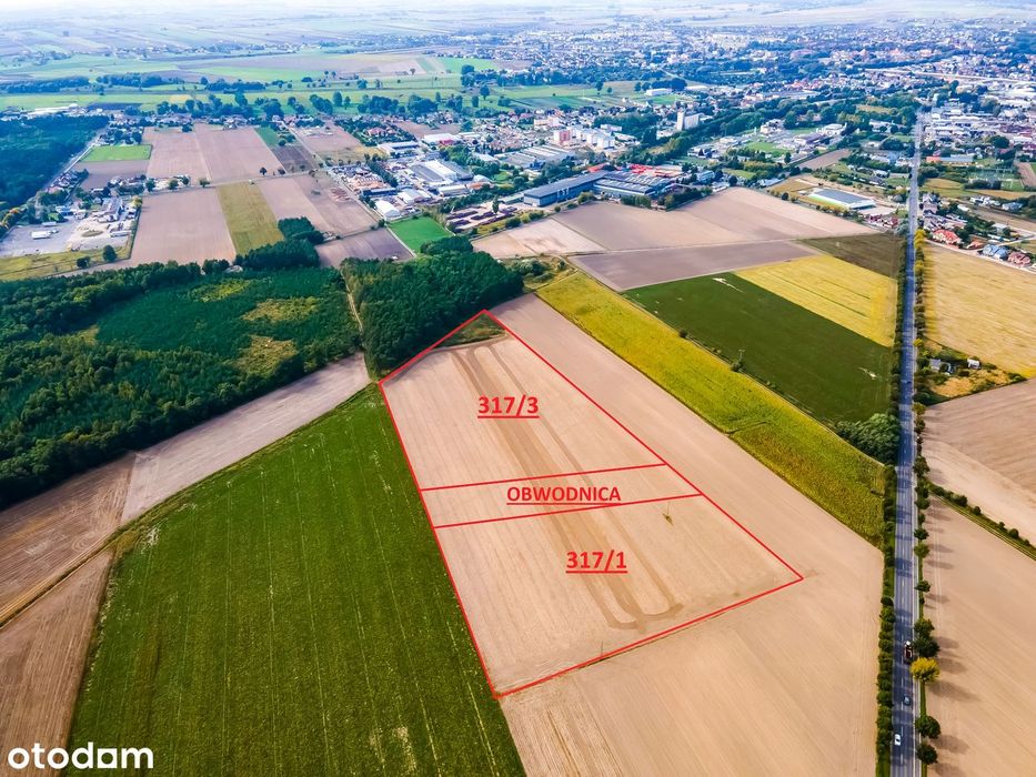 Działka usługowo produkcyjna przy obwodnicy Kościana