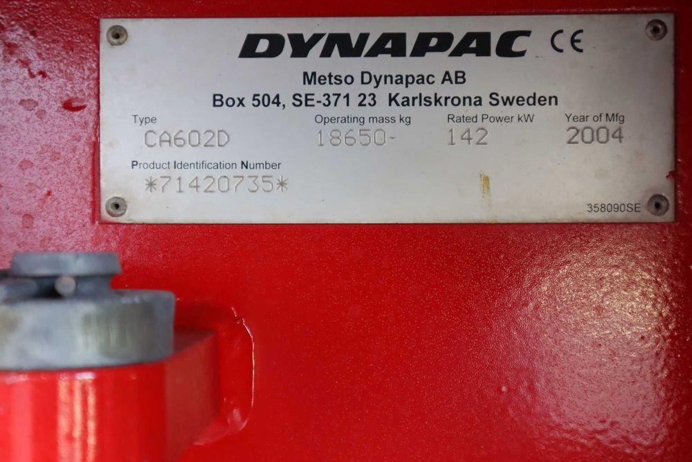 2004 Dynapac CA602D Compactador Solos
