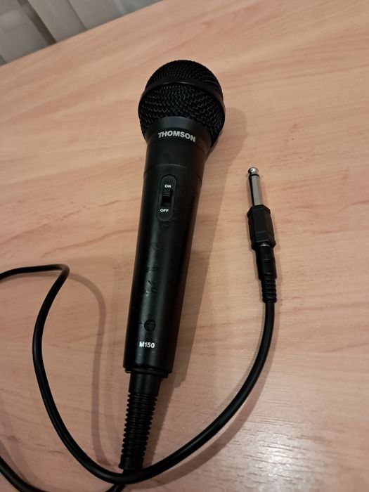 Мікрофон Thomson M150 — як новий, для караоке, 2 штекери, кабель 3 м