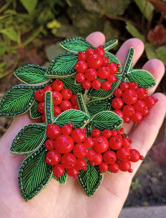 Броши Калина брошки патріотичні символічні Україна символ ручної робот