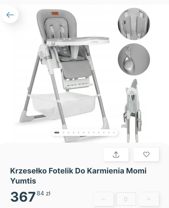 Krzeselko do karmienia Momi Yumtis