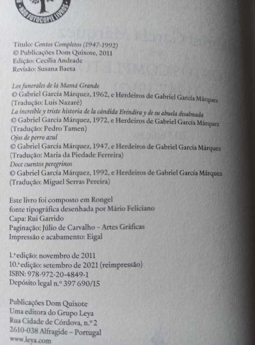 Contos Completos (1947 a 1992) - Gabriel García Márquez