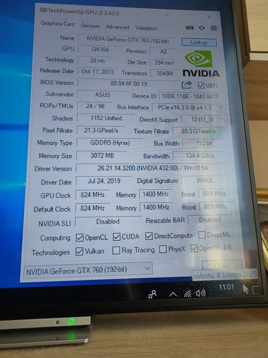 Komputer do gier i5 7400/8Gb Ram Gtx760 3gb jak Gtx960 dysk SSD 256Gb