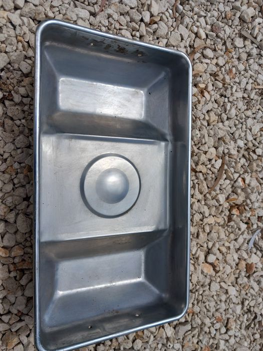 Comodouro de inox com 2 pias