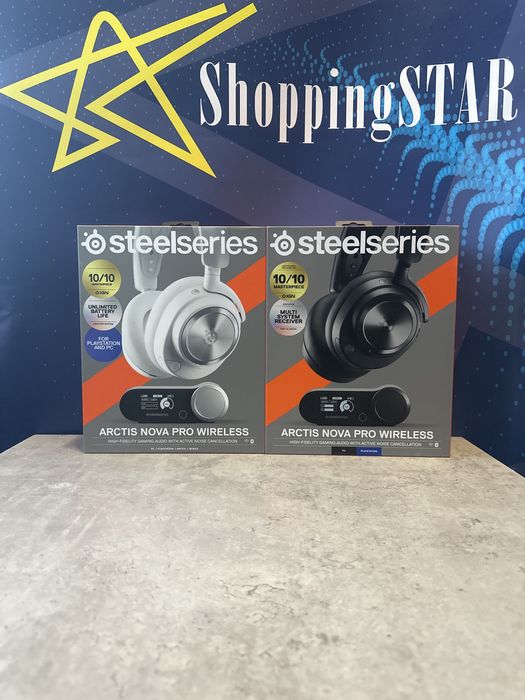 Ігрова гарнітура SteelSeries Arctis Nova Pro Wireless Black/White
