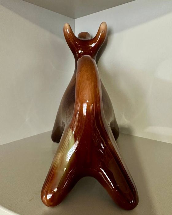 Васильківська майоліка , обливна кераміка штоф, посудина ,кувшин Бик