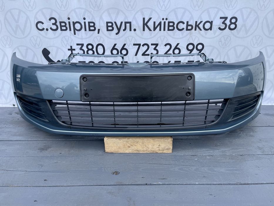 Передній бампер Гольф 6 універсал передний LA6R Golf 6 variant сірий