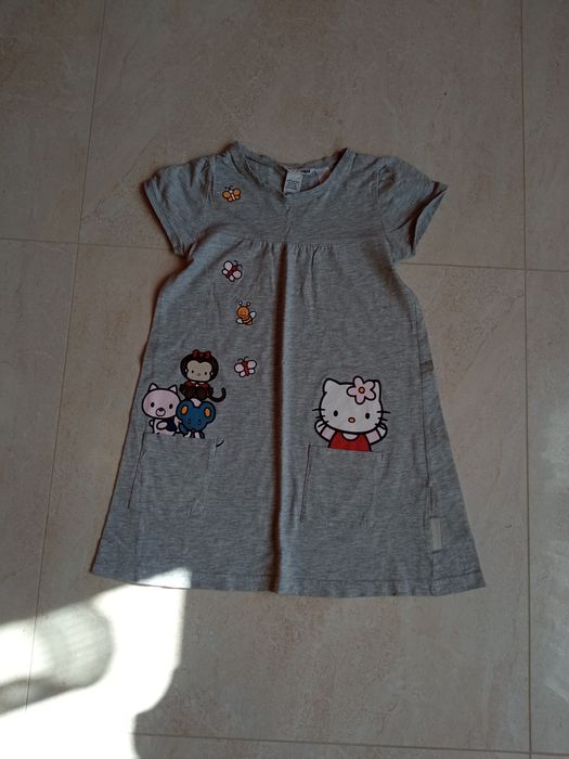 Sukienka 110/116 H&M bawełna lato  BDB