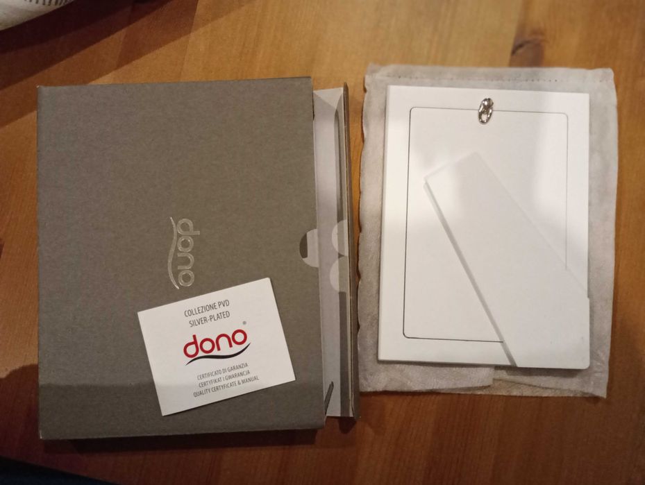 Ramka srebrna na Chrzest lub Komunię