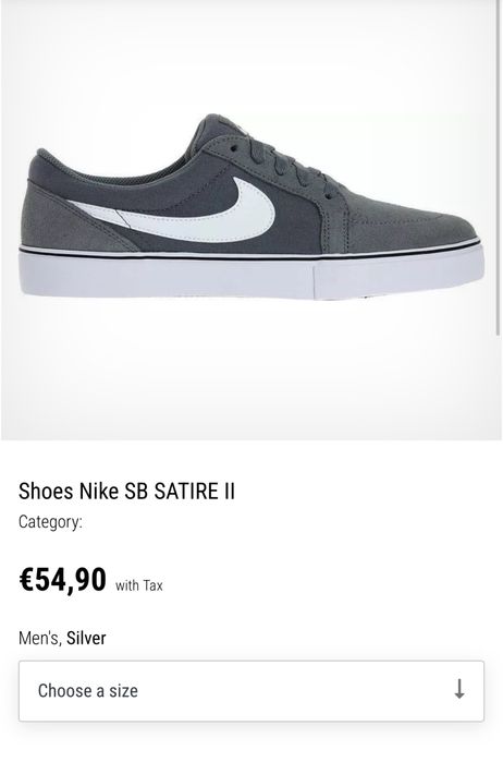 Замшеві кросівки кеди nike sb satire 2 розмір 36,5