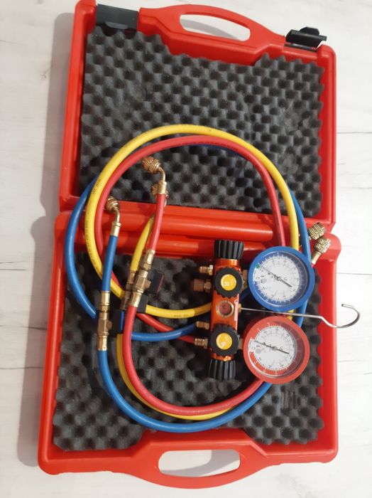 Manometry Rothenberger oprawa 4 zaworowa na czynnik r410a, r32a