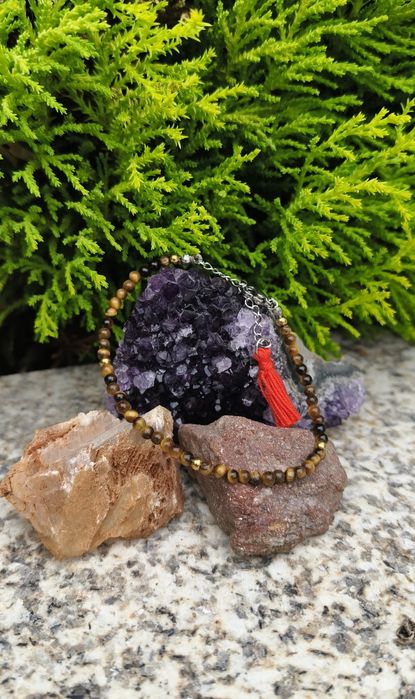 Pulseiras de pedras naturais- Olho de tigre