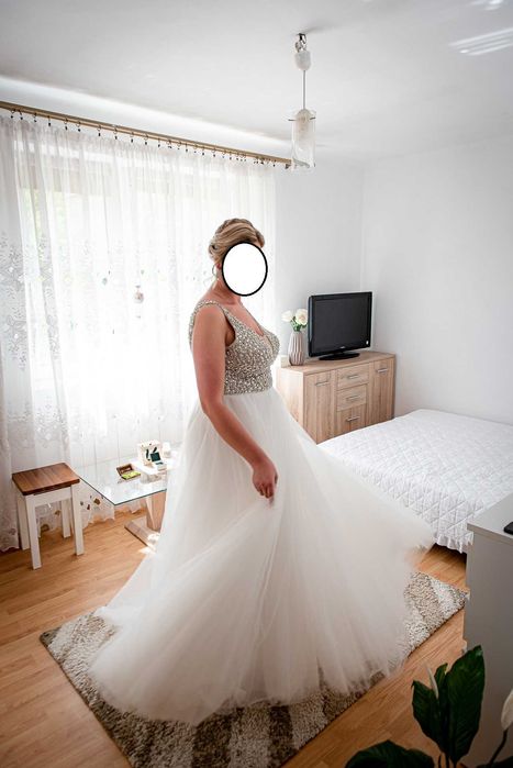 Suknia Ślubna Księżniczka wesele ślub Piękna jak nowa !