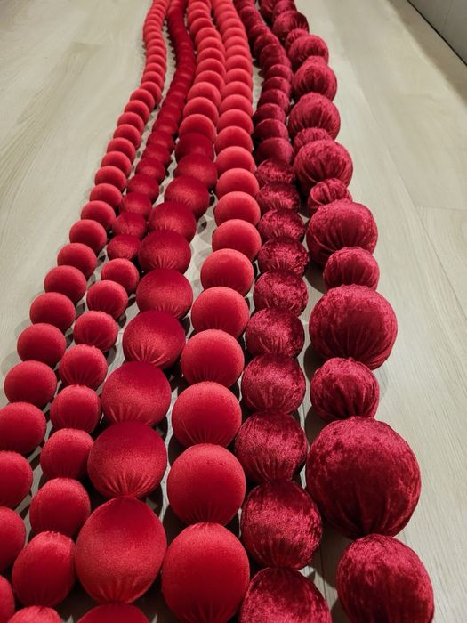 Буси з оксамиту на декор ялинку