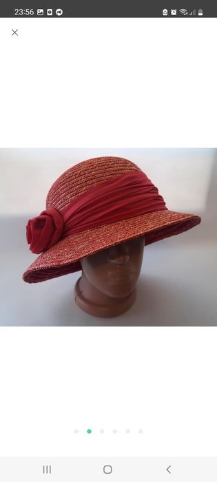 Шикарный женской капелюх,панама,соломенная шляпа seeberger